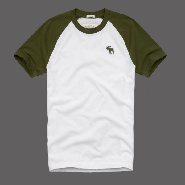 Abercrombie Fitch Hombres De Cuello Redondo Corto Remera AF5362